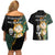 South Africa Protea and New Zealand Couples Matching Off Shoulder Short Dress and Hawaiian Shirt Go All Black-Springboks Rugby with Kente And Maori LT9 - Wonder Print Shop