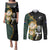 South Africa Protea and New Zealand Couples Matching Puletasi Dress and Long Sleeve Button Shirts Go All Black-Springboks Rugby with Kente And Maori LT9 - Wonder Print Shop