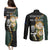 South Africa Protea and New Zealand Couples Matching Puletasi Dress and Long Sleeve Button Shirts Go All Black-Springboks Rugby with Kente And Maori LT9 - Wonder Print Shop