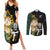 South Africa Protea and New Zealand Couples Matching Summer Maxi Dress and Long Sleeve Button Shirts Go All Black-Springboks Rugby with Kente And Maori LT9 - Wonder Print Shop