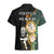 South Africa Protea and New Zealand Hawaiian Shirt Go All Black-Springboks Rugby with Kente And Maori - Wonder Print Shop