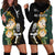 South Africa Protea and New Zealand Hoodie Dress Go All Black-Springboks Rugby with Kente And Maori - Wonder Print Shop