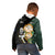 South Africa Protea and New Zealand Kid Hoodie Go All Black-Springboks Rugby with Kente And Maori - Wonder Print Shop