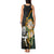 South Africa Protea and New Zealand Tank Maxi Dress Go All Black-Springboks Rugby with Kente And Maori - Wonder Print Shop