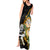 South Africa Protea and New Zealand Tank Maxi Dress Go All Black-Springboks Rugby with Kente And Maori - Wonder Print Shop