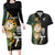 Custom South Africa Protea and New Zealand Couples Matching Long Sleeve Bodycon Dress and Hawaiian Shirt Go All Black-Springboks Rugby with Kente And Maori LT9 - Wonder Print Shop