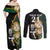 Custom South Africa Protea and New Zealand Couples Matching Off Shoulder Maxi Dress and Long Sleeve Button Shirts Go All Black-Springboks Rugby with Kente And Maori LT9 - Wonder Print Shop