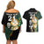 Custom South Africa Protea and New Zealand Couples Matching Off Shoulder Short Dress and Hawaiian Shirt Go All Black-Springboks Rugby with Kente And Maori LT9 - Wonder Print Shop