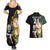 Custom South Africa Protea and New Zealand Couples Matching Summer Maxi Dress and Hawaiian Shirt Go All Black-Springboks Rugby with Kente And Maori LT9 - Wonder Print Shop