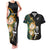 Custom South Africa Protea and New Zealand Couples Matching Tank Maxi Dress And Hawaiian Shirt Go All Black-Springboks Rugby with Kente And Maori LT9 - Wonder Print Shop