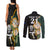 Custom South Africa Protea and New Zealand Couples Matching Tank Maxi Dress and Long Sleeve Button Shirts Go All Black-Springboks Rugby with Kente And Maori LT9 - Wonder Print Shop