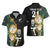 Custom South Africa Protea and New Zealand Hawaiian Shirt Go All Black-Springboks Rugby with Kente And Maori - Wonder Print Shop