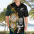 Custom South Africa Protea and New Zealand Hawaiian Shirt Go All Black-Springboks Rugby with Kente And Maori - Wonder Print Shop