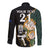 Custom South Africa Protea and New Zealand Long Sleeve Button Shirt Go All Black-Springboks Rugby with Kente And Maori - Wonder Print Shop