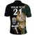 Custom South Africa Protea and New Zealand Polo Shirt Go All Black-Springboks Rugby with Kente And Maori - Wonder Print Shop