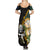 Custom South Africa Protea and New Zealand Summer Maxi Dress Go All Black-Springboks Rugby with Kente And Maori - Wonder Print Shop