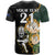 Custom South Africa Protea and New Zealand T Shirt Go All Black-Springboks Rugby with Kente And Maori - Wonder Print Shop