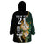 Custom South Africa Protea and New Zealand Wearable Blanket Hoodie Go All Black-Springboks Rugby with Kente And Maori - Wonder Print Shop