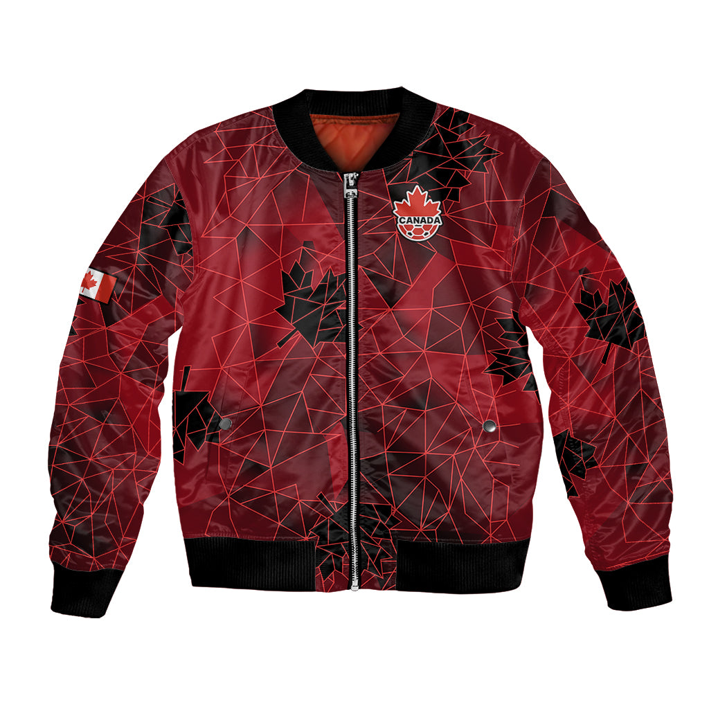 Custom Canada Soccer Bomber Jacket Ladies Replica 2023 National Team LT9 - Wonder Print Shop