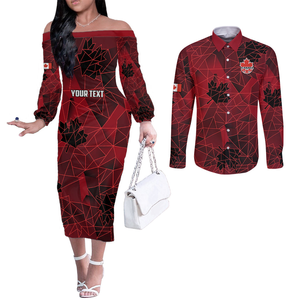 custom-canada-soccer-couples-matching-off-the-shoulder-long-sleeve-dress-and-long-sleeve-button-shirts-ladies-replica-2023-national-team