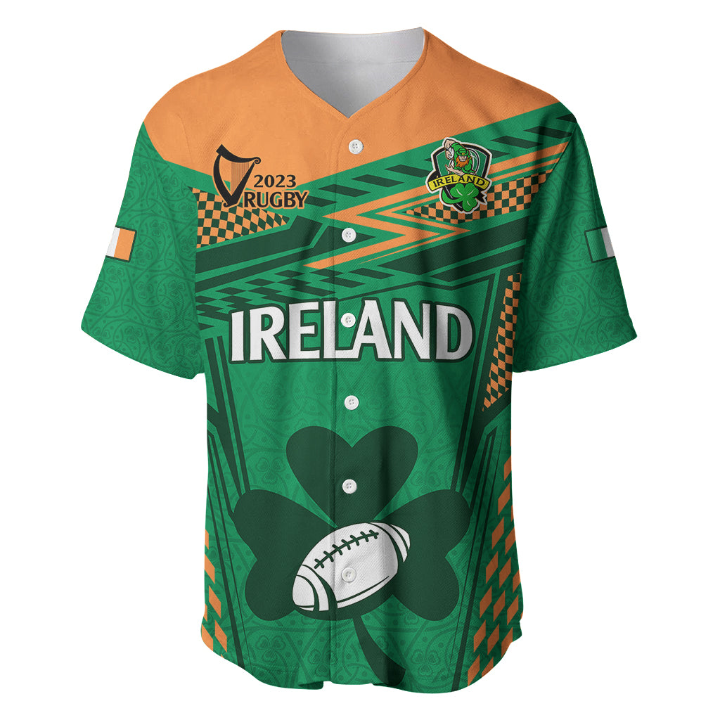 Ireland Rugby Baseball Jersey 2023 World Cup Shamrock Sporty Style LT9 - Wonder Print Shop