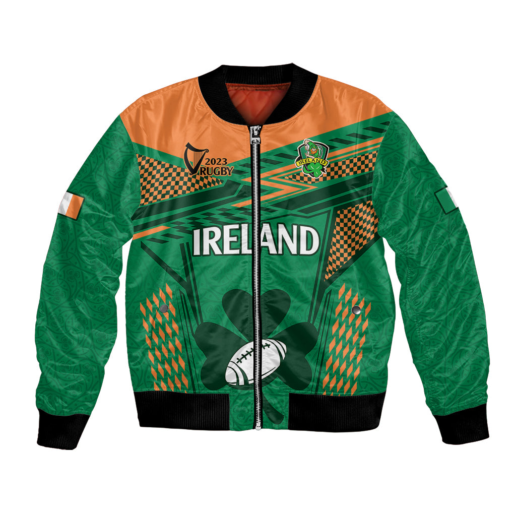 Ireland Rugby Bomber Jacket 2023 World Cup Shamrock Sporty Style LT9 - Wonder Print Shop