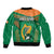 Ireland Rugby Bomber Jacket 2023 World Cup Shamrock Sporty Style LT9 - Wonder Print Shop