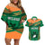 Ireland Rugby Couples Matching Off Shoulder Short Dress and Hawaiian Shirt 2023 World Cup Shamrock Sporty Style LT9 - Wonder Print Shop