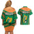 Ireland Rugby Couples Matching Off Shoulder Short Dress and Hawaiian Shirt 2023 World Cup Shamrock Sporty Style LT9 - Wonder Print Shop