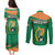 Ireland Rugby Couples Matching Puletasi Dress and Long Sleeve Button Shirts 2023 World Cup Shamrock Sporty Style LT9 - Wonder Print Shop