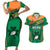 Ireland Rugby Couples Matching Short Sleeve Bodycon Dress and Hawaiian Shirt 2023 World Cup Shamrock Sporty Style LT9 - Wonder Print Shop