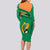 Ireland Rugby Long Sleeve Bodycon Dress 2023 World Cup Shamrock Sporty Style - Wonder Print Shop