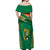 Ireland Rugby Off Shoulder Maxi Dress 2023 World Cup Shamrock Sporty Style - Wonder Print Shop