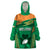 Ireland Rugby Wearable Blanket Hoodie 2023 World Cup Shamrock Sporty Style - Wonder Print Shop