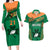 Custom Ireland Rugby Couples Matching Long Sleeve Bodycon Dress and Hawaiian Shirt 2023 World Cup Shamrock Sporty Style LT9 - Wonder Print Shop