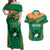 Custom Ireland Rugby Couples Matching Off Shoulder Maxi Dress and Hawaiian Shirt 2023 World Cup Shamrock Sporty Style LT9 - Wonder Print Shop