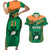 Custom Ireland Rugby Couples Matching Short Sleeve Bodycon Dress and Hawaiian Shirt 2023 World Cup Shamrock Sporty Style LT9 - Wonder Print Shop