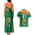 Custom Ireland Rugby Couples Matching Tank Maxi Dress and Hawaiian Shirt 2023 World Cup Shamrock Sporty Style LT9 - Wonder Print Shop