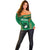 Custom Ireland Rugby Off Shoulder Sweater 2023 World Cup Shamrock Sporty Style - Wonder Print Shop