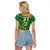 Custom Ireland Rugby Raglan Cropped T Shirt 2023 World Cup Shamrock Sporty Style - Wonder Print Shop