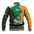 Ireland Rugby Baseball Jacket Go Irish Shamrock World Cup LT9 - Wonder Print Shop