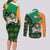 Ireland Rugby Couples Matching Long Sleeve Bodycon Dress and Long Sleeve Button Shirts Go Irish Shamrock World Cup LT9 - Wonder Print Shop