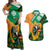 Ireland Rugby Couples Matching Off Shoulder Maxi Dress and Hawaiian Shirt Go Irish Shamrock World Cup LT9 - Wonder Print Shop