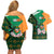 Ireland Rugby Couples Matching Off Shoulder Short Dress and Hawaiian Shirt Go Irish Shamrock World Cup LT9 - Wonder Print Shop