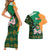 Ireland Rugby Couples Matching Short Sleeve Bodycon Dress and Hawaiian Shirt Go Irish Shamrock World Cup LT9 - Wonder Print Shop