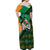 Ireland Rugby Off Shoulder Maxi Dress Go Irish Shamrock World Cup - Wonder Print Shop