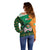 Ireland Rugby Off Shoulder Sweater Go Irish Shamrock World Cup - Wonder Print Shop