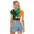 Ireland Rugby Raglan Cropped T Shirt Go Irish Shamrock World Cup - Wonder Print Shop