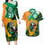 Custom Ireland Rugby Couples Matching Long Sleeve Bodycon Dress and Hawaiian Shirt Go Irish Shamrock World Cup LT9 - Wonder Print Shop