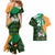 Custom Ireland Rugby Couples Matching Mermaid Dress and Hawaiian Shirt Go Irish Shamrock World Cup LT9 - Wonder Print Shop